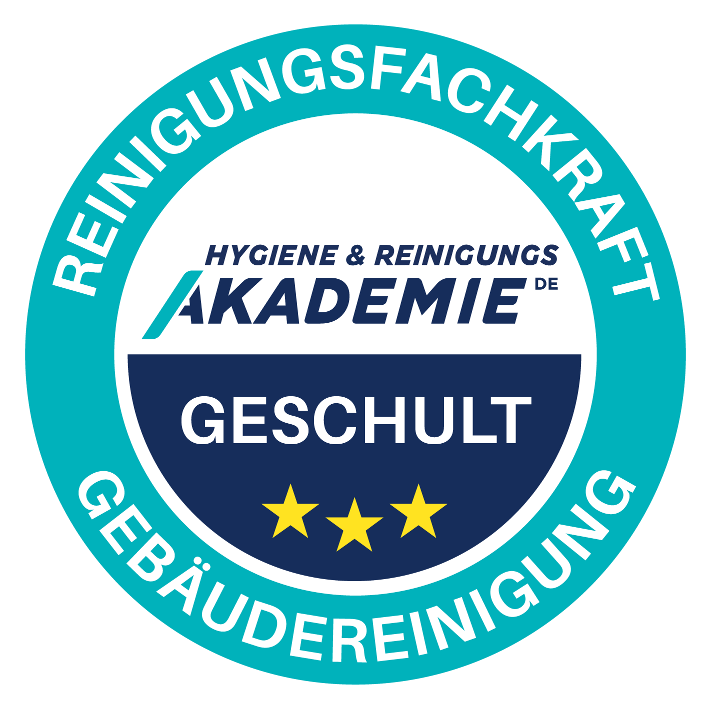Siegel – Geschulte Reinigungsfachkraft Gebäudereinigung